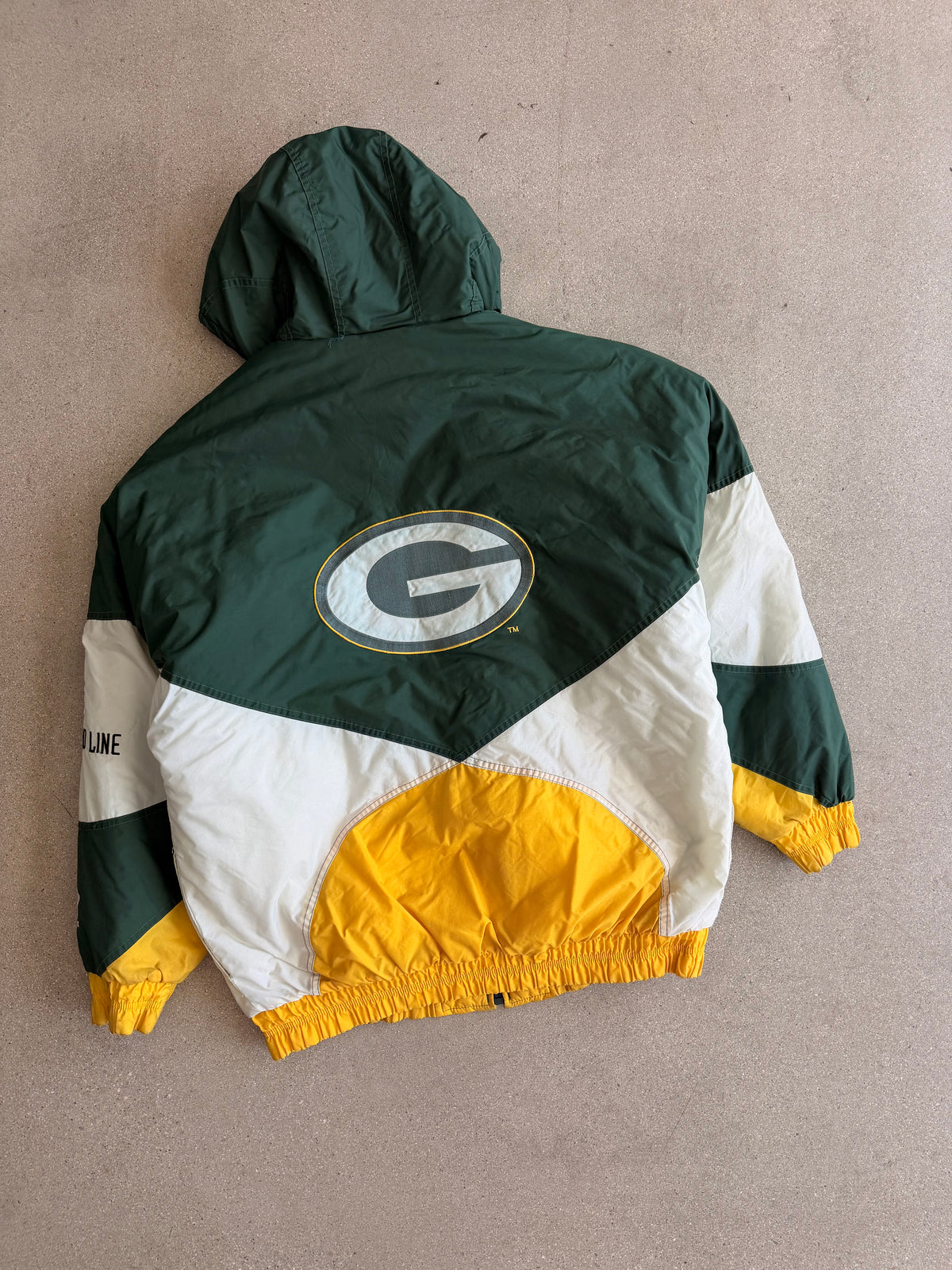 Vintage Packers Logo Athletic Insluated Puffer Jacket - XL/XXL