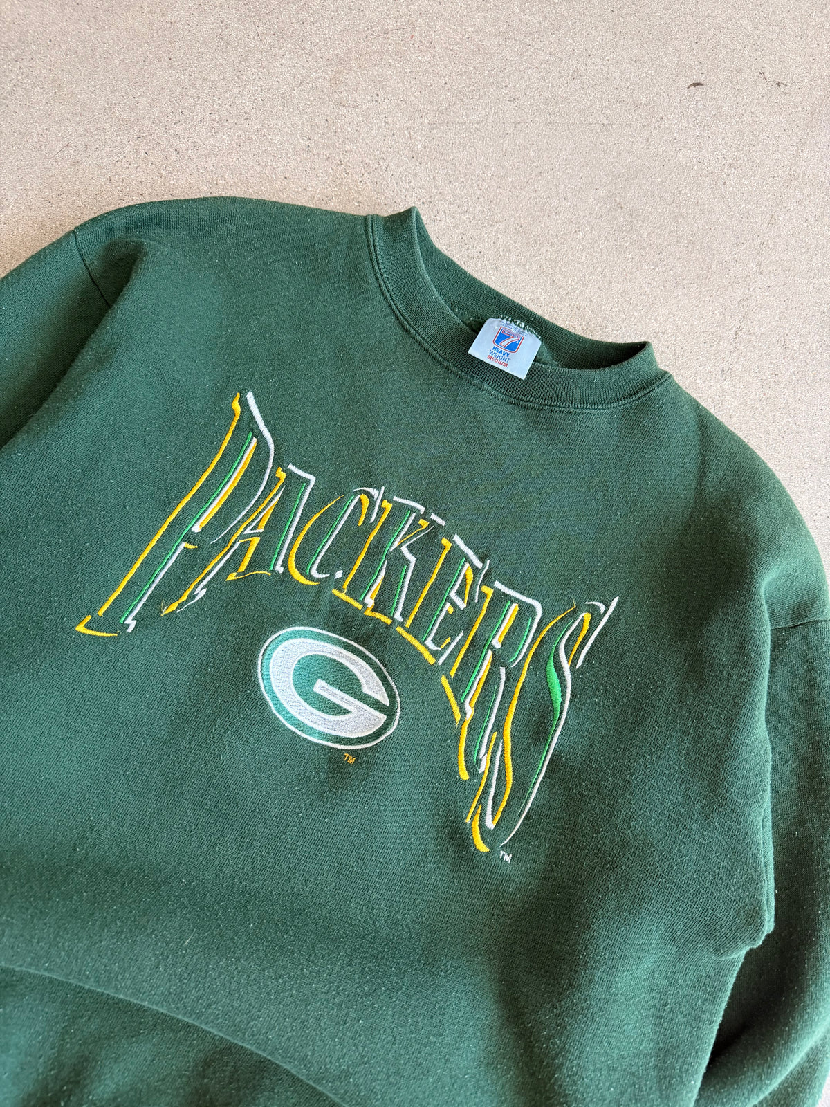 Vintage Packers Embroidered Crewneck - M