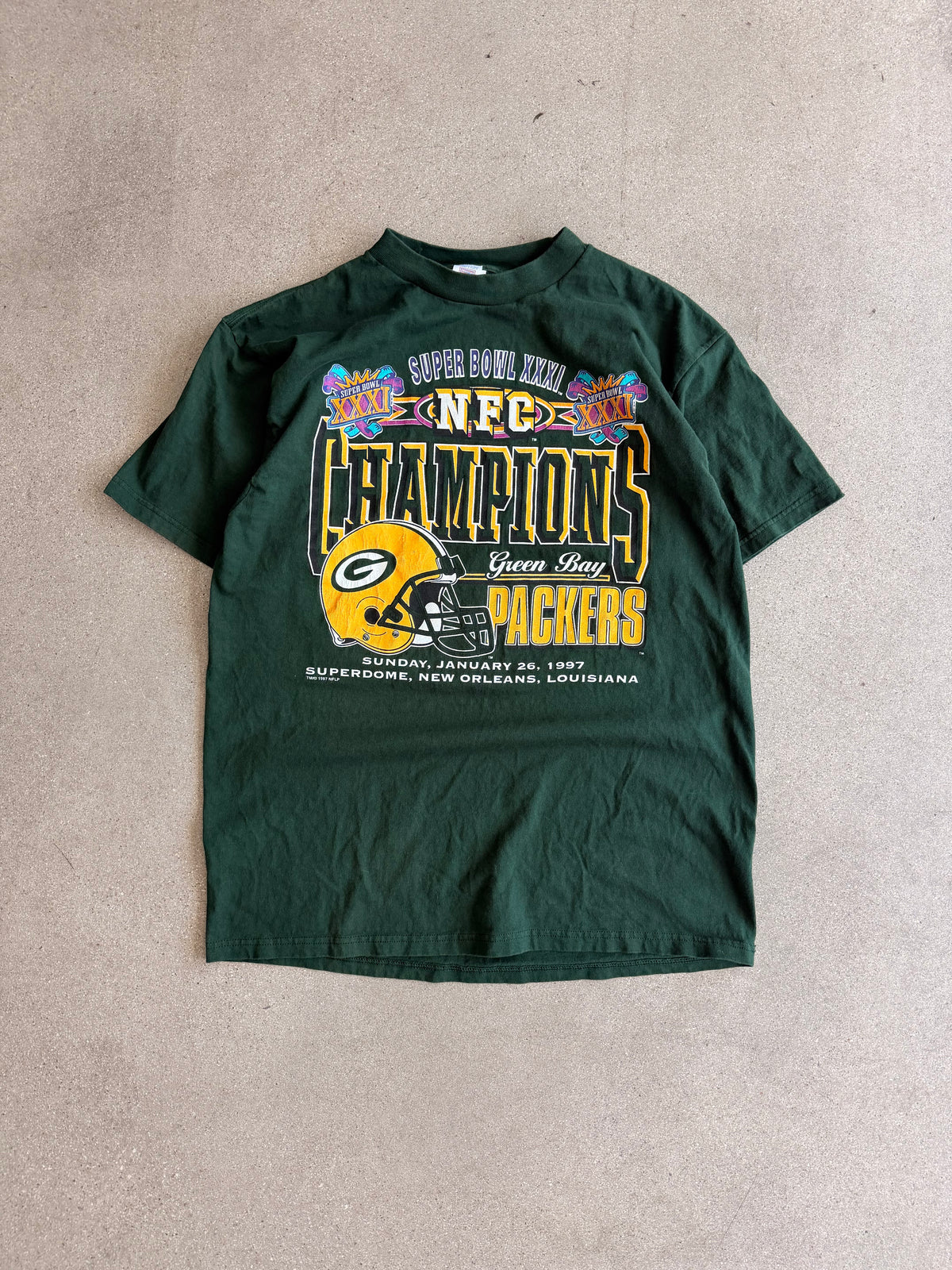 Vintage Packers Super Bowl 31 Graphic Tee - L