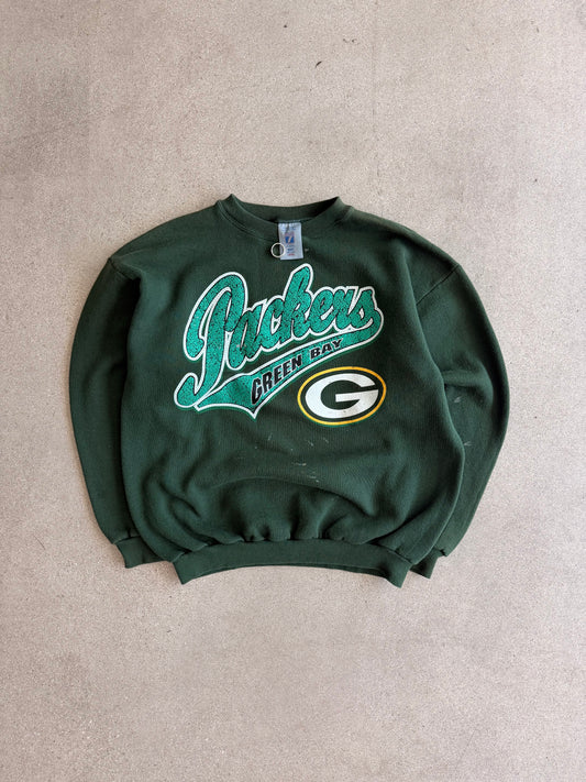 Vintage Thrashed Paint Stained Packer Crewneck - L