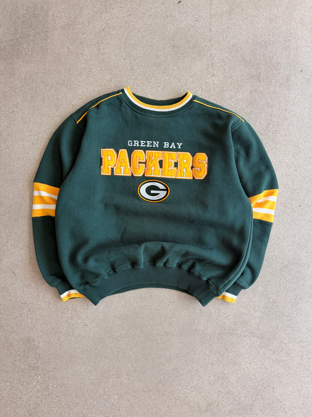 Vintage Packers Embroidered Crewneck - L