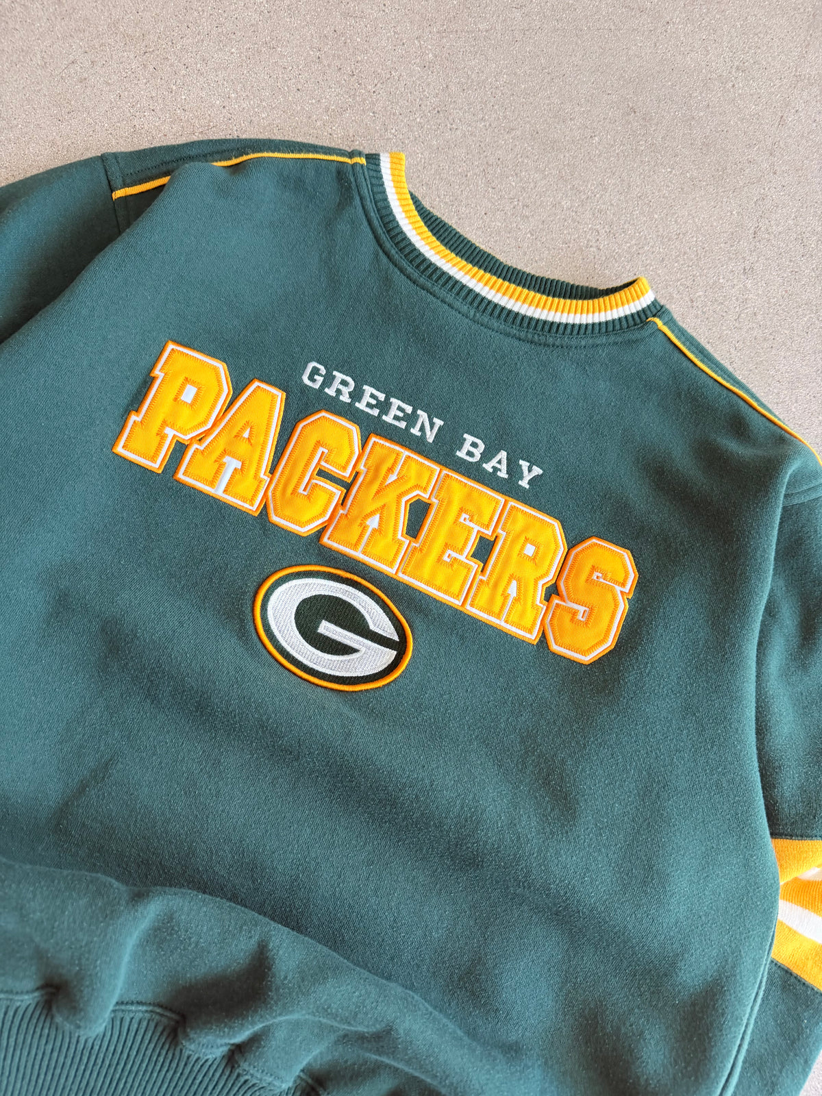 Vintage Packers Embroidered Crewneck - L