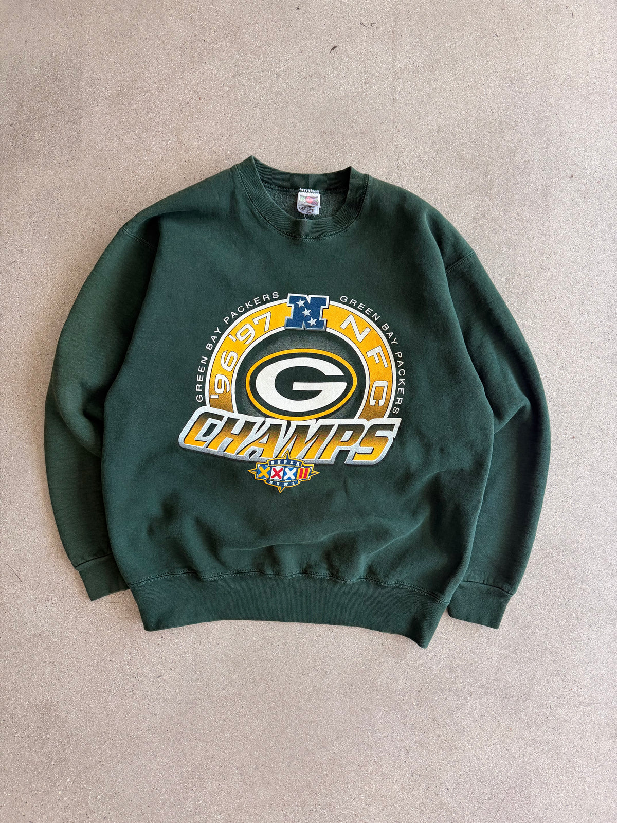 Vintage Packers NFC Champions Graphic Crewneck - XL