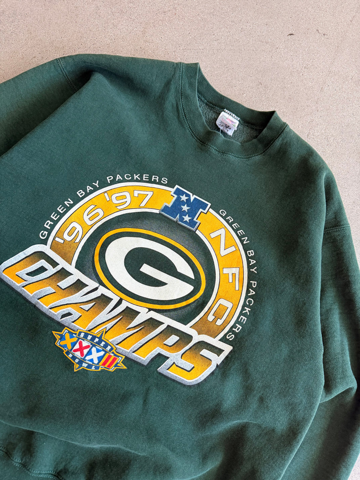 Vintage Packers NFC Champions Graphic Crewneck - XL