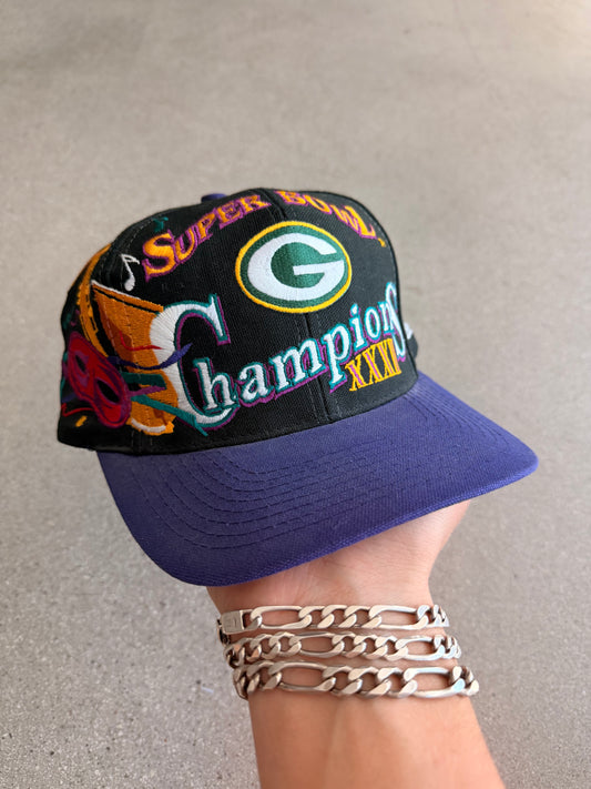 Vintage Packers Logo Athletic Super Bowl 31 Victory Snapback Hat