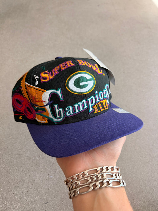 Vintage Packers Logo Athletic Super Bowl 31 Victory Snapback Hat