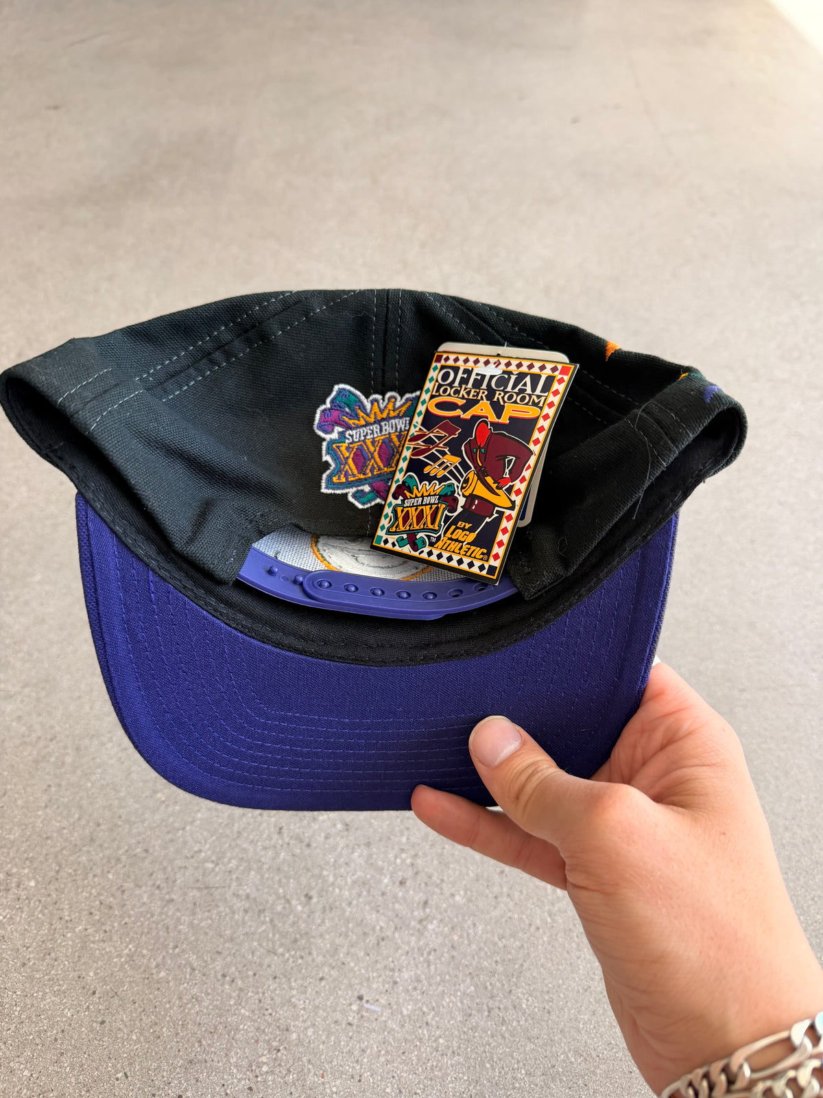 Vintage Packers Logo Athletic Super Bowl 31 Victory Snapback Hat