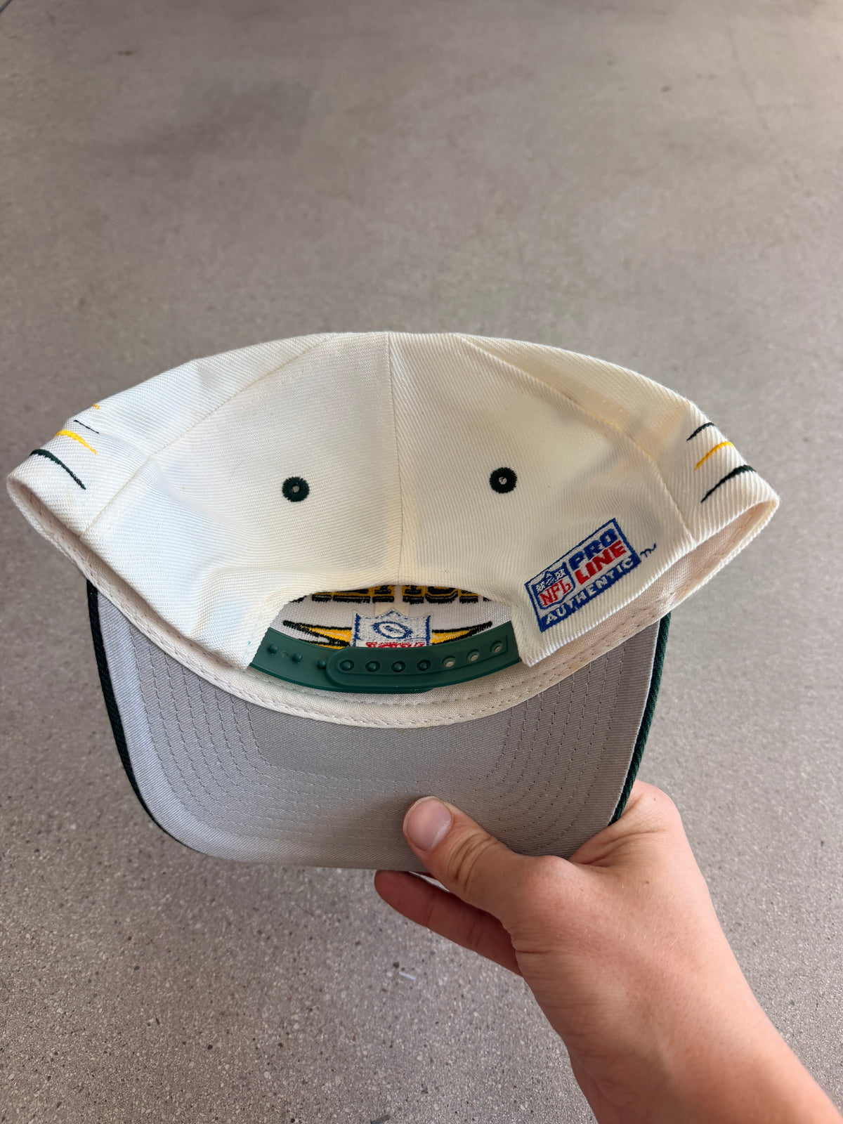 Vintage Packers "Diamond Cut" Logo Athletic Snap Back Hat