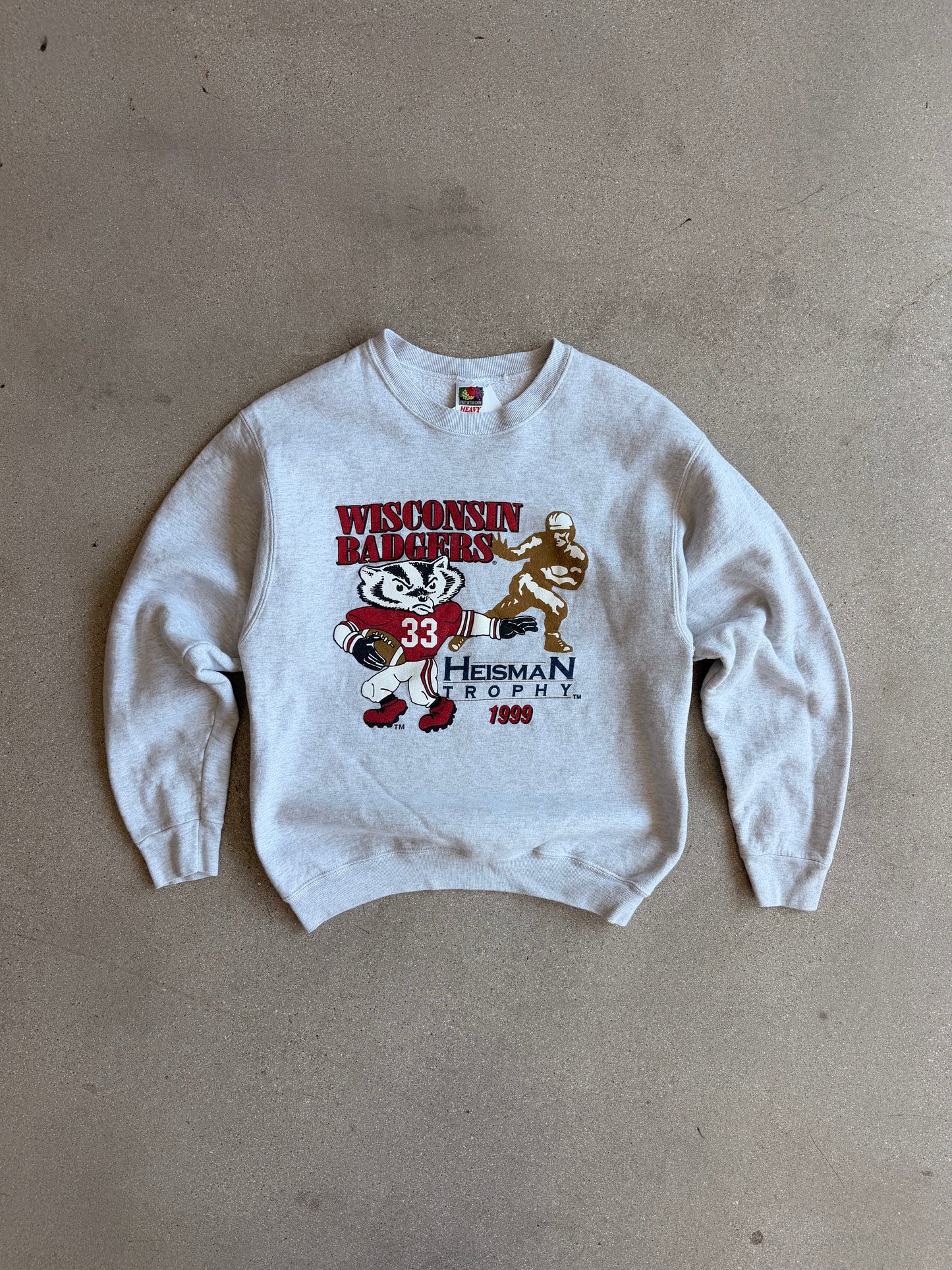 Vintage University of Wisconsin Badgers Heisman Crewneck - M