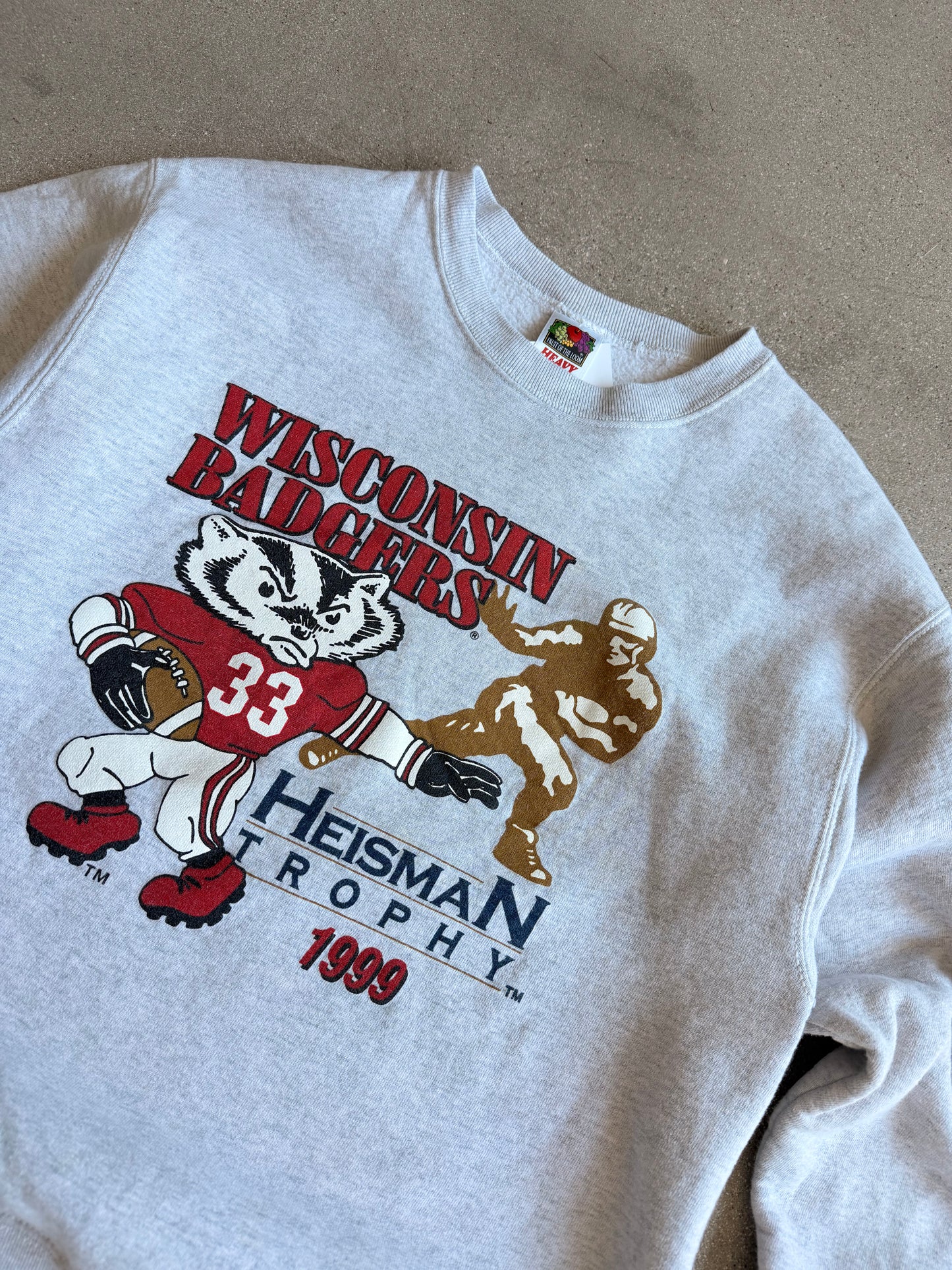Vintage University of Wisconsin Badgers Heisman Crewneck - M