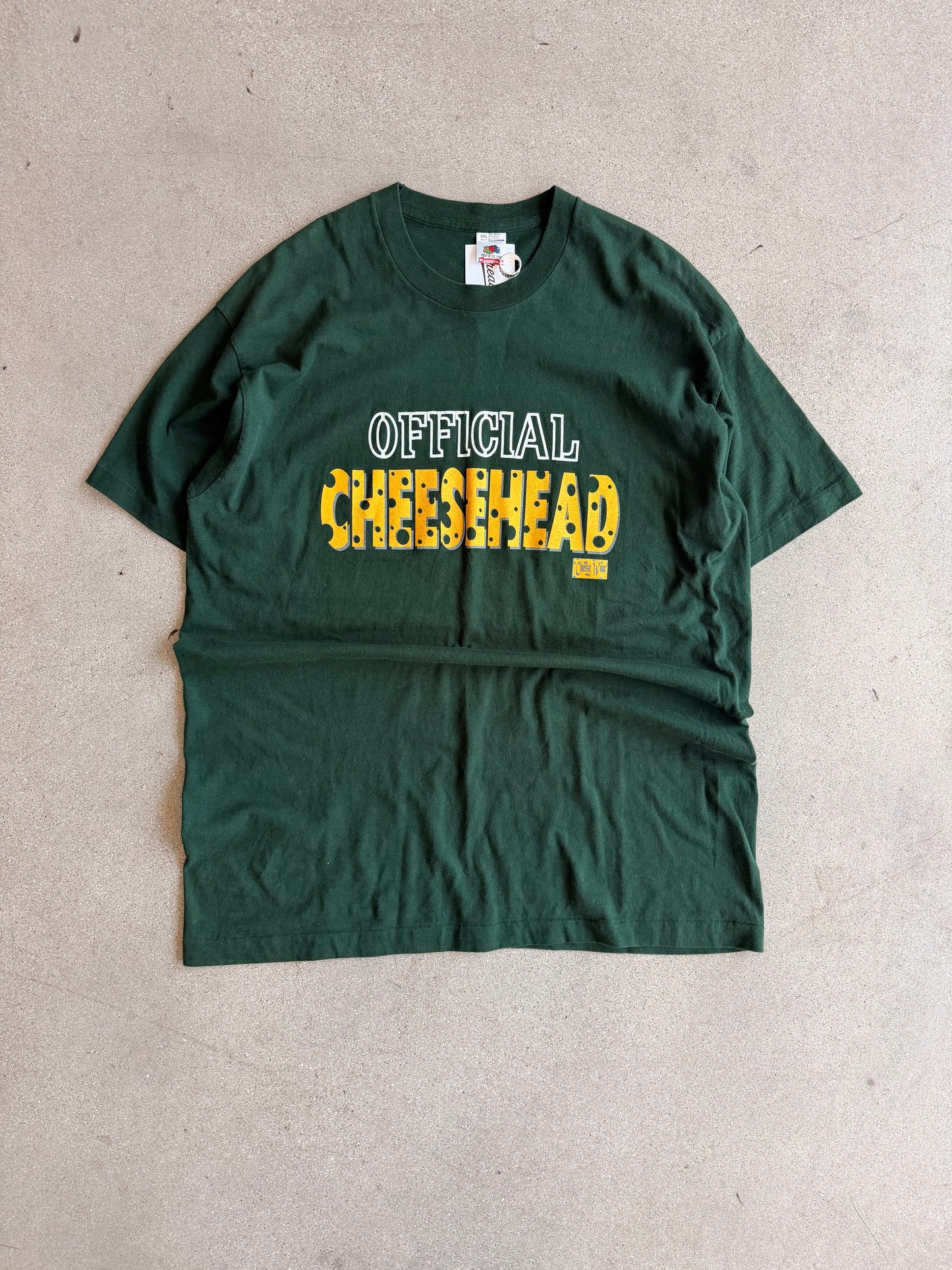 Vintage "Offical Cheesehead" Packer Tee - XXL