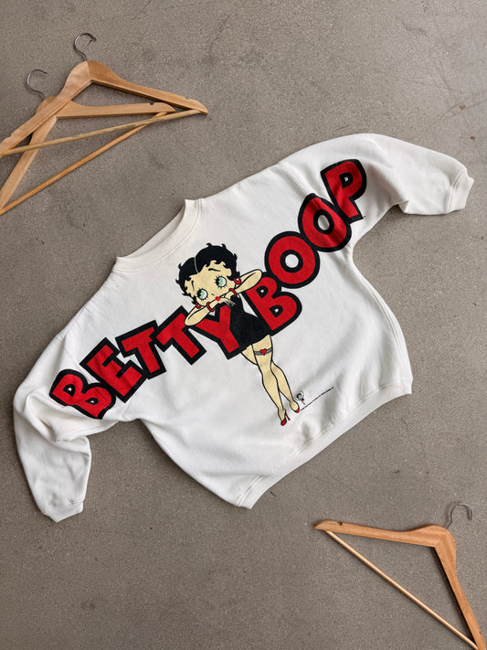 Vintage Betty Boop Spellout Crewneck - M