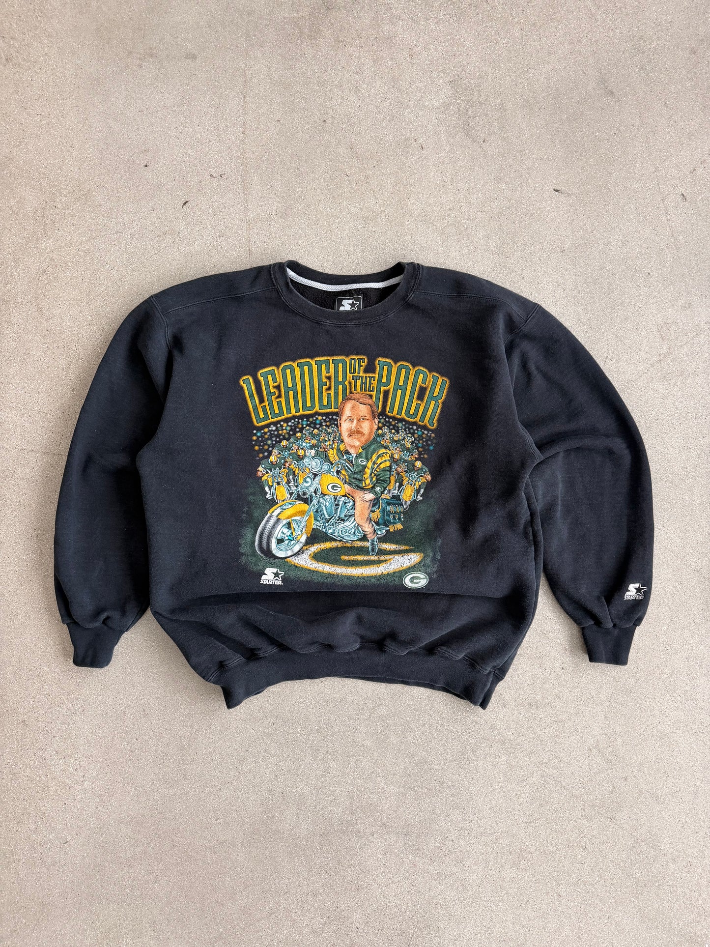 Vintage Packers Mike Holmgren "Leader of the Pack" Crewneck - XL