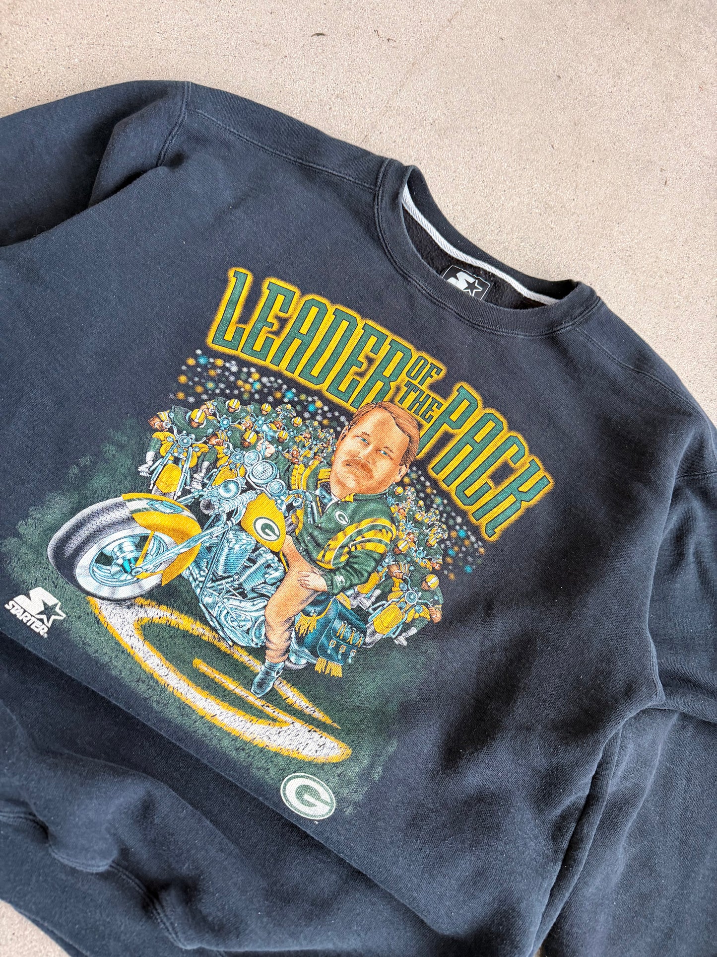 Vintage Packers Mike Holmgren "Leader of the Pack" Crewneck - XL