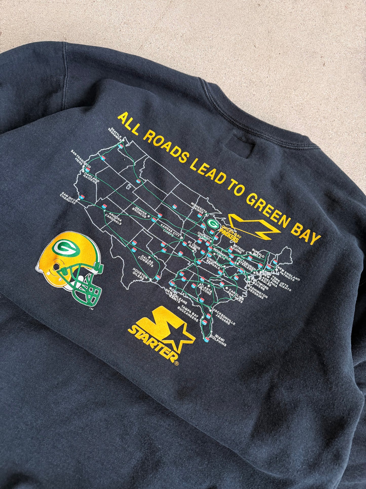 Vintage Packers Mike Holmgren "Leader of the Pack" Crewneck - XL