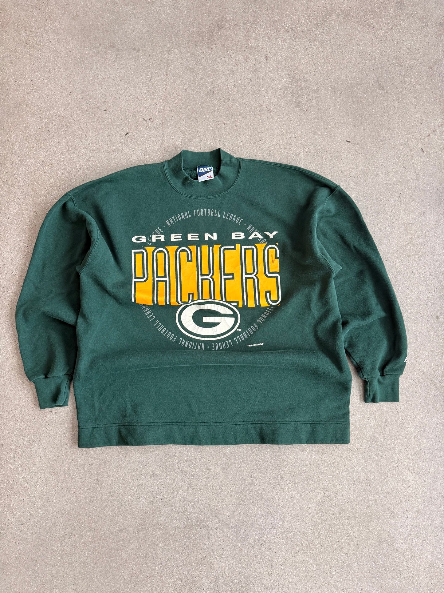 Vintage Packers Mock Neck Crewneck - XXL