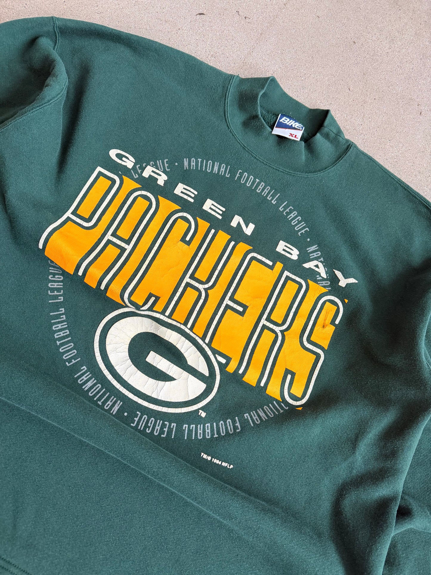 Vintage Packers Mock Neck Crewneck - XXL