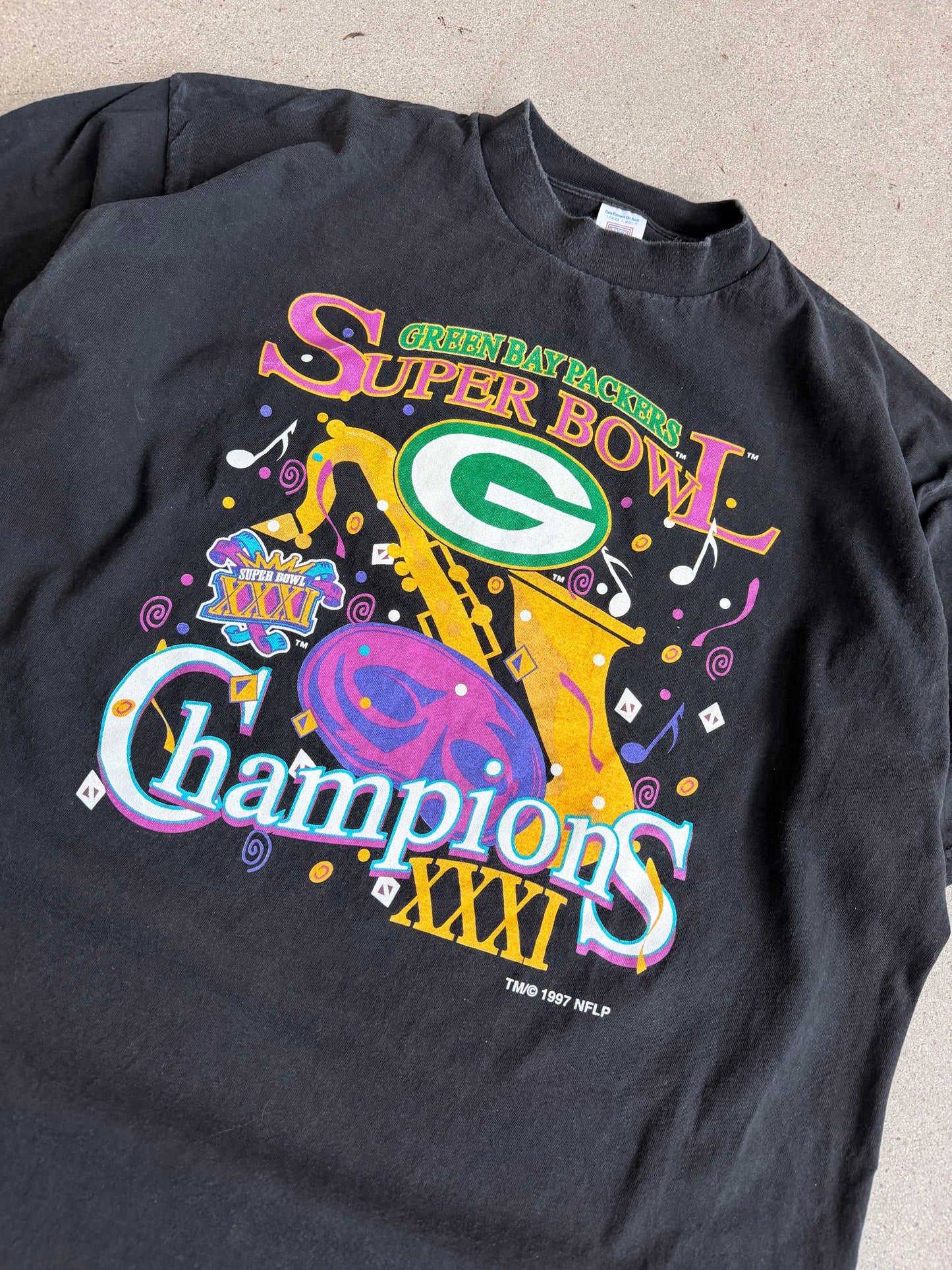 Vintage Packers Superbowl 31 Champions Tee - XXL