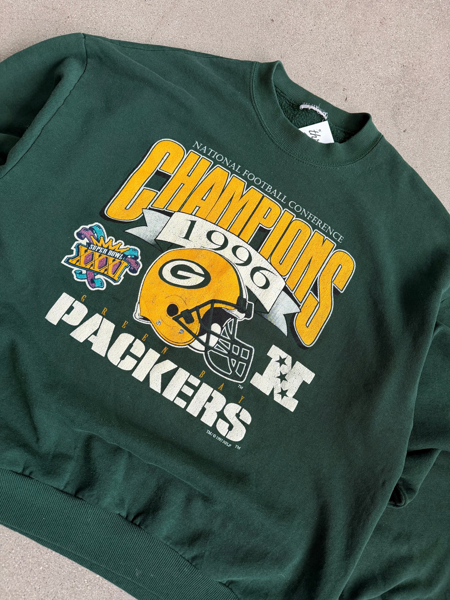 Vintage Packers NFC Champions Crewneck - L