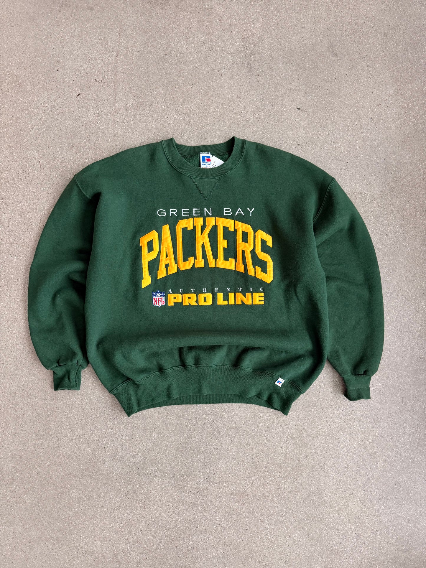 Vintage Packers Embroidered Pro Line Crewneck - XL