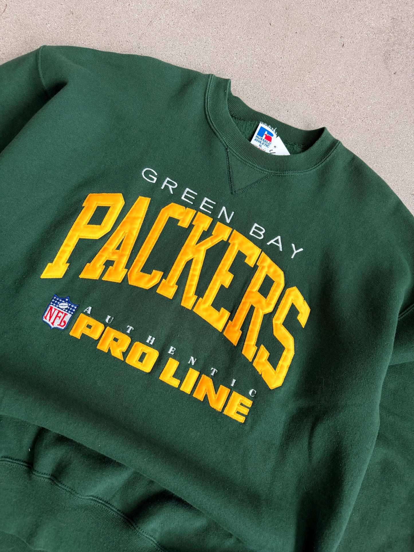 Vintage Packers Embroidered Pro Line Crewneck - XL