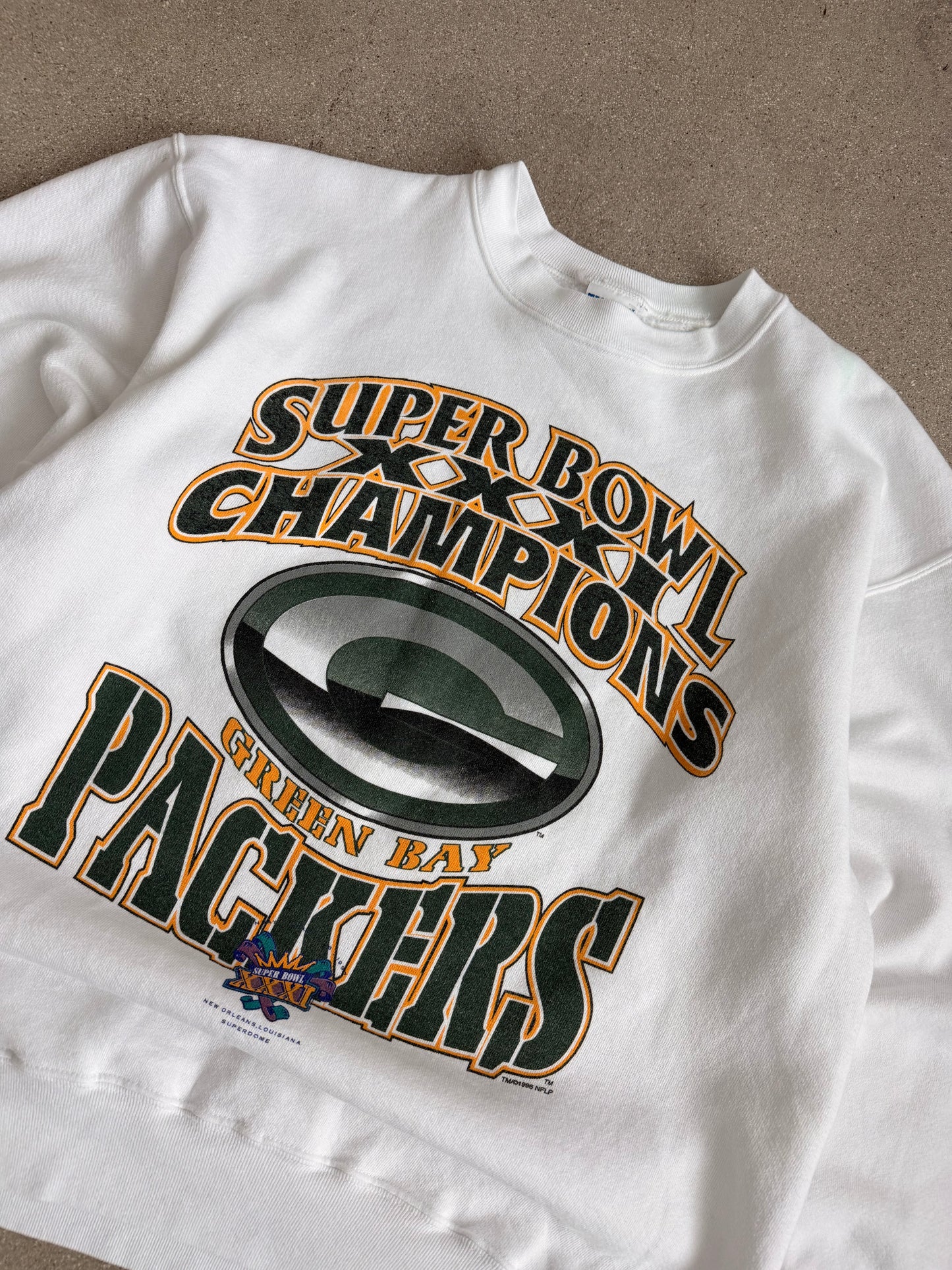 Vintage Packers Superbowl Champions Crewneck - L