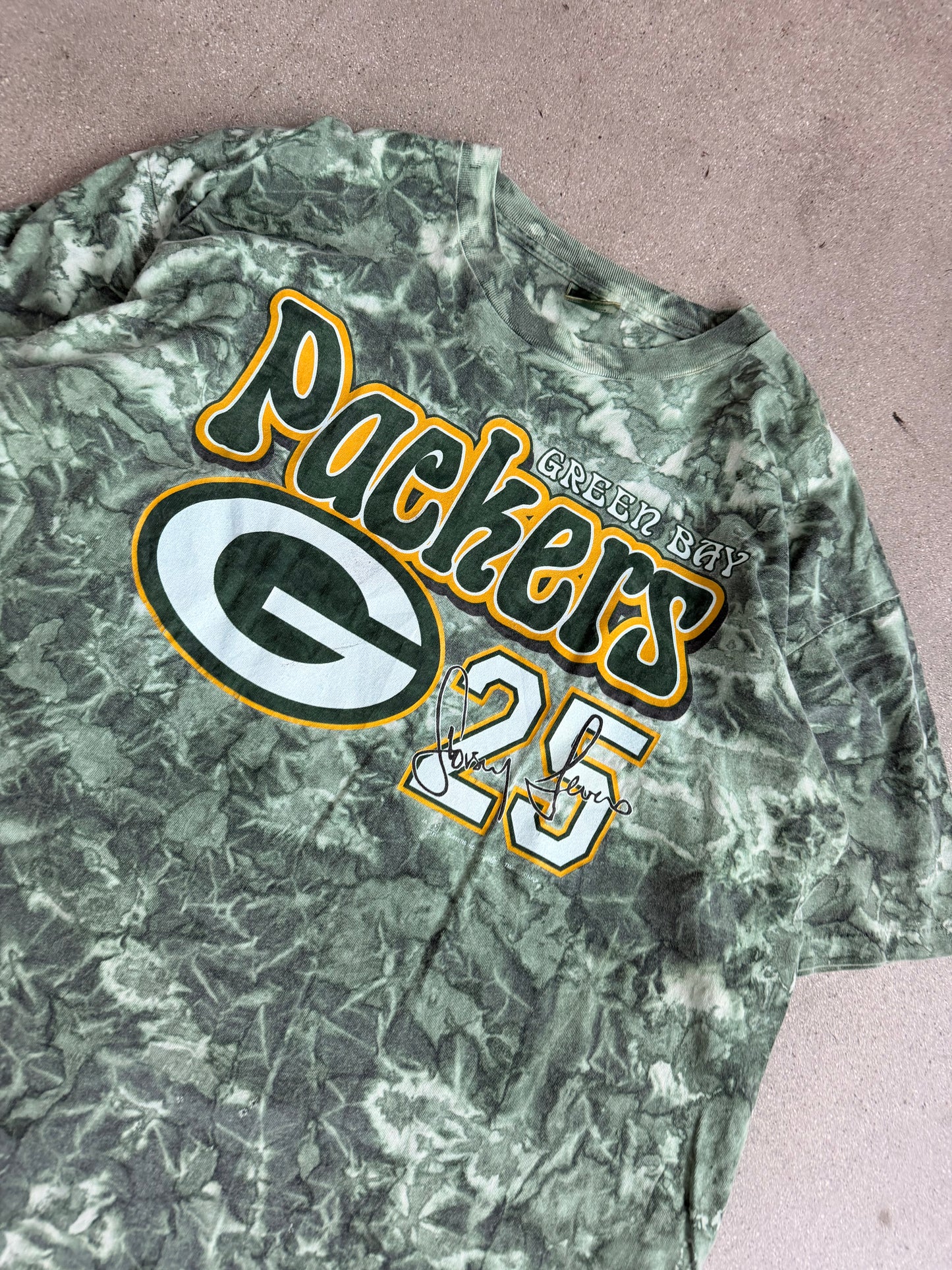 Vintage Packers Tie Dye Tee #25 Dorsey Levens - XL