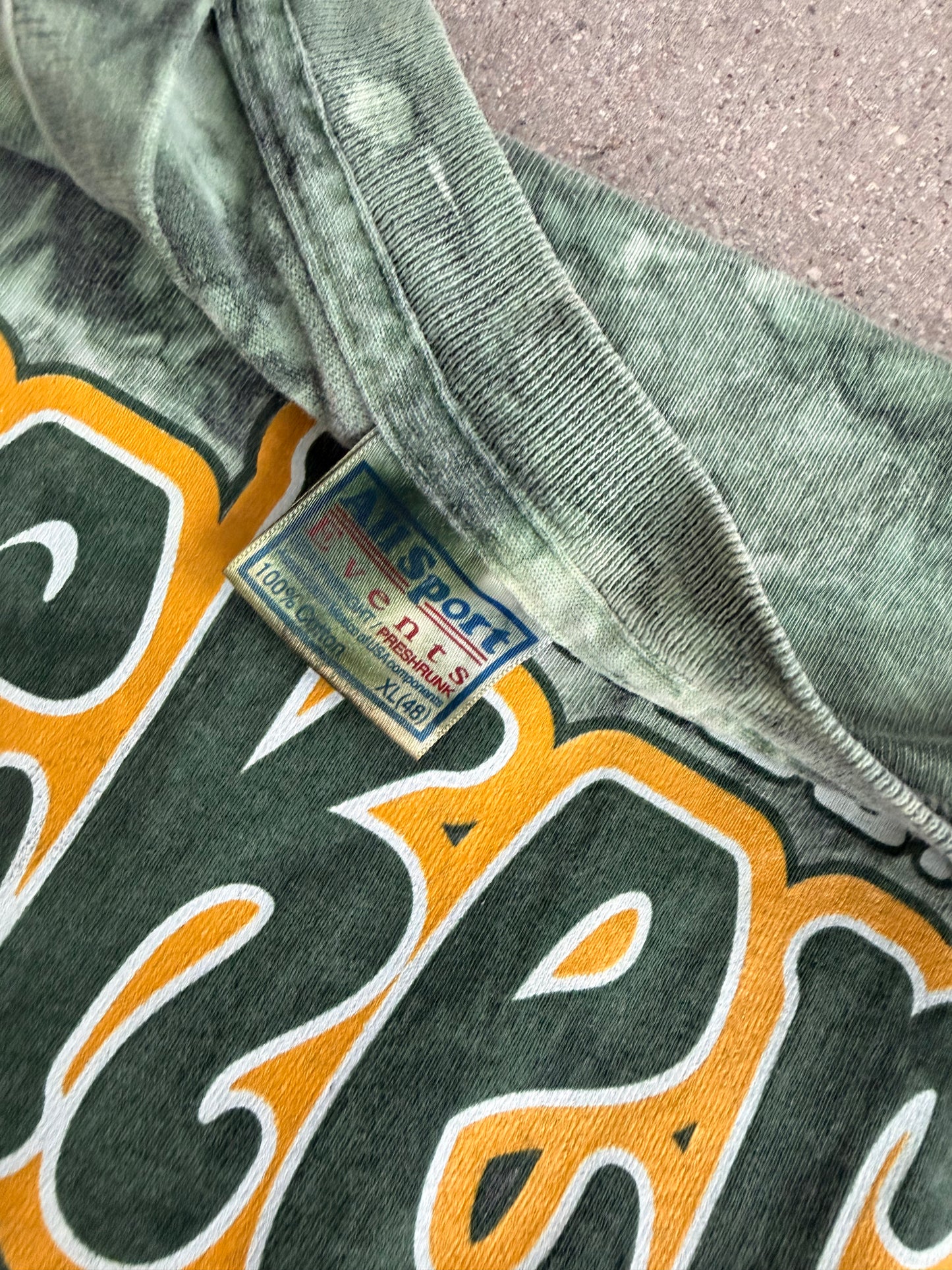 Vintage Packers Tie Dye Tee #25 Dorsey Levens - XL