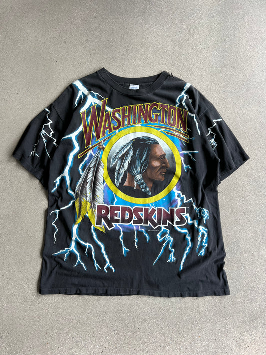 Vintage 90s Salem NFL Washington Redskins Lightning Tee - L
