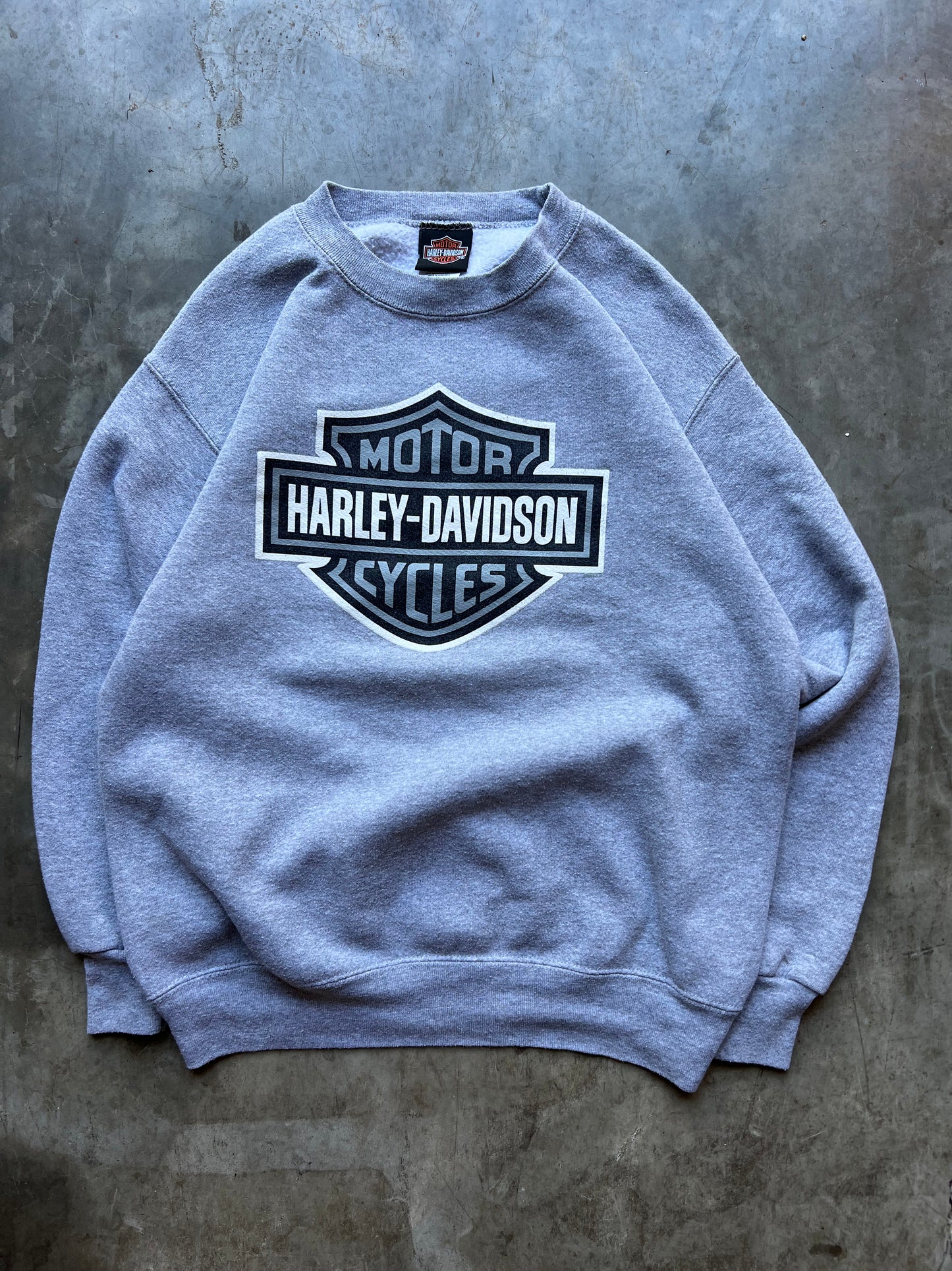 Vintage Harley Davidson Logo Crew - S