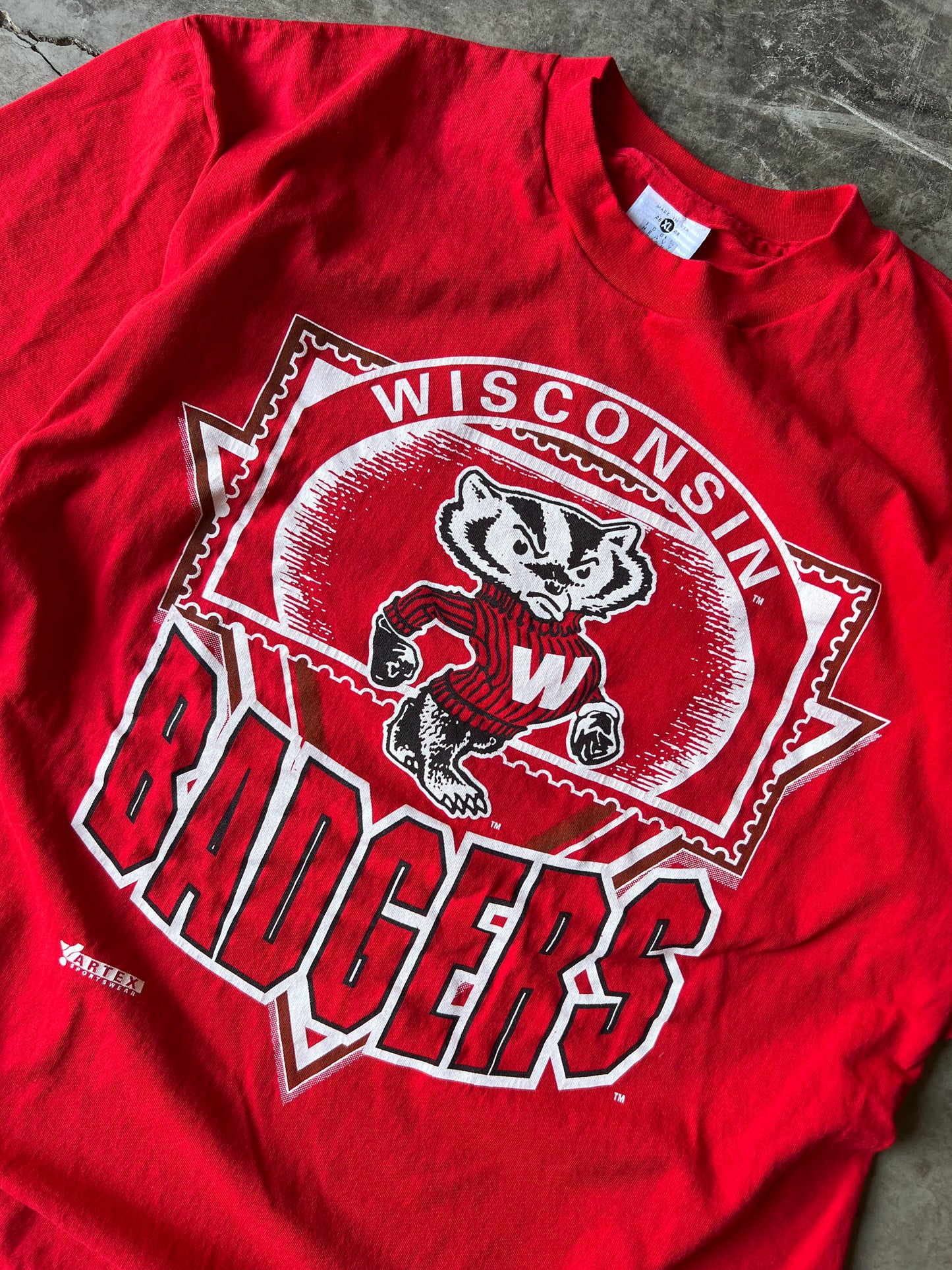 Vintage Wisconsin Badgers Tee - XL