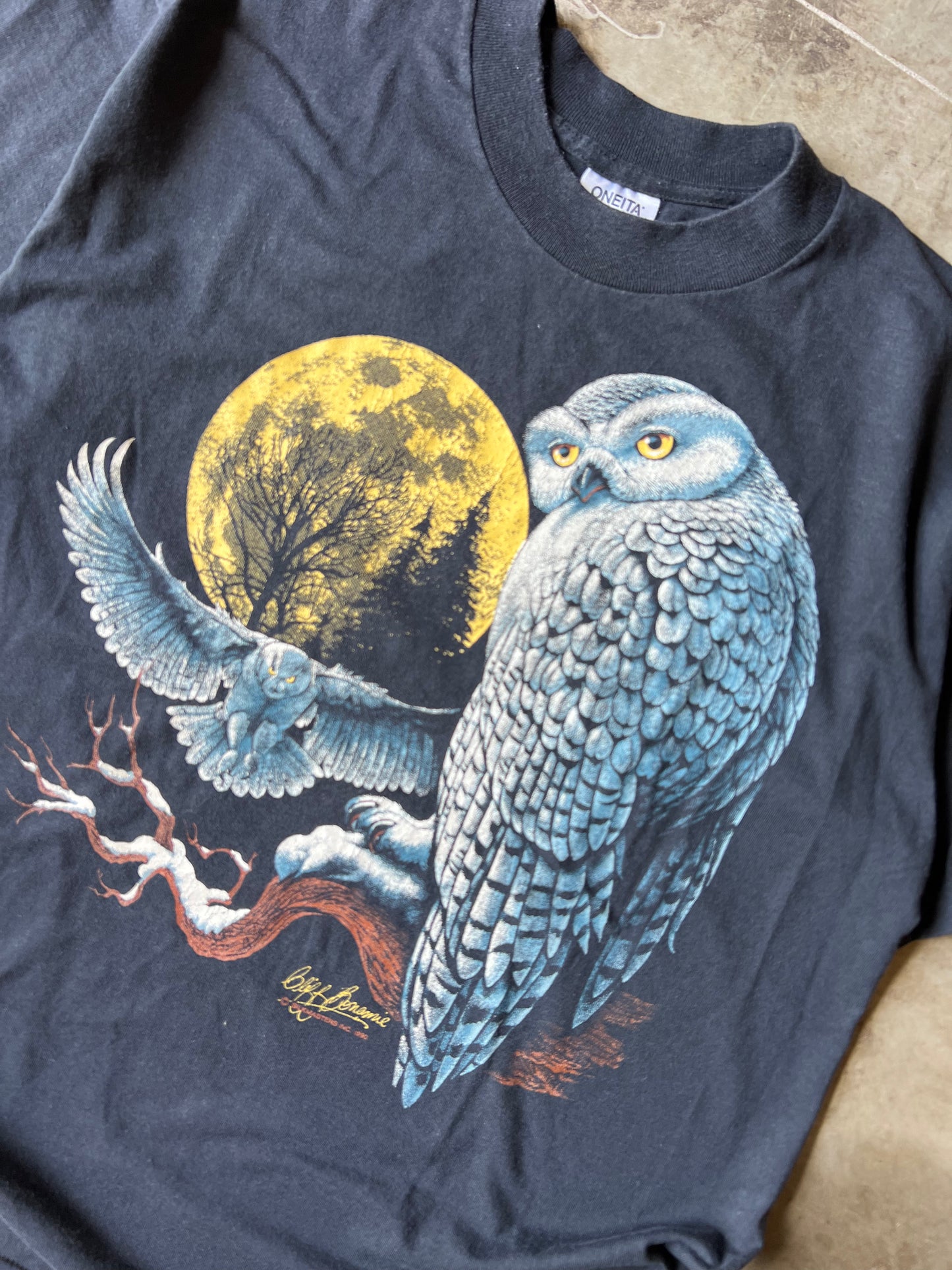 Vintage Owl Nature Tee - XL