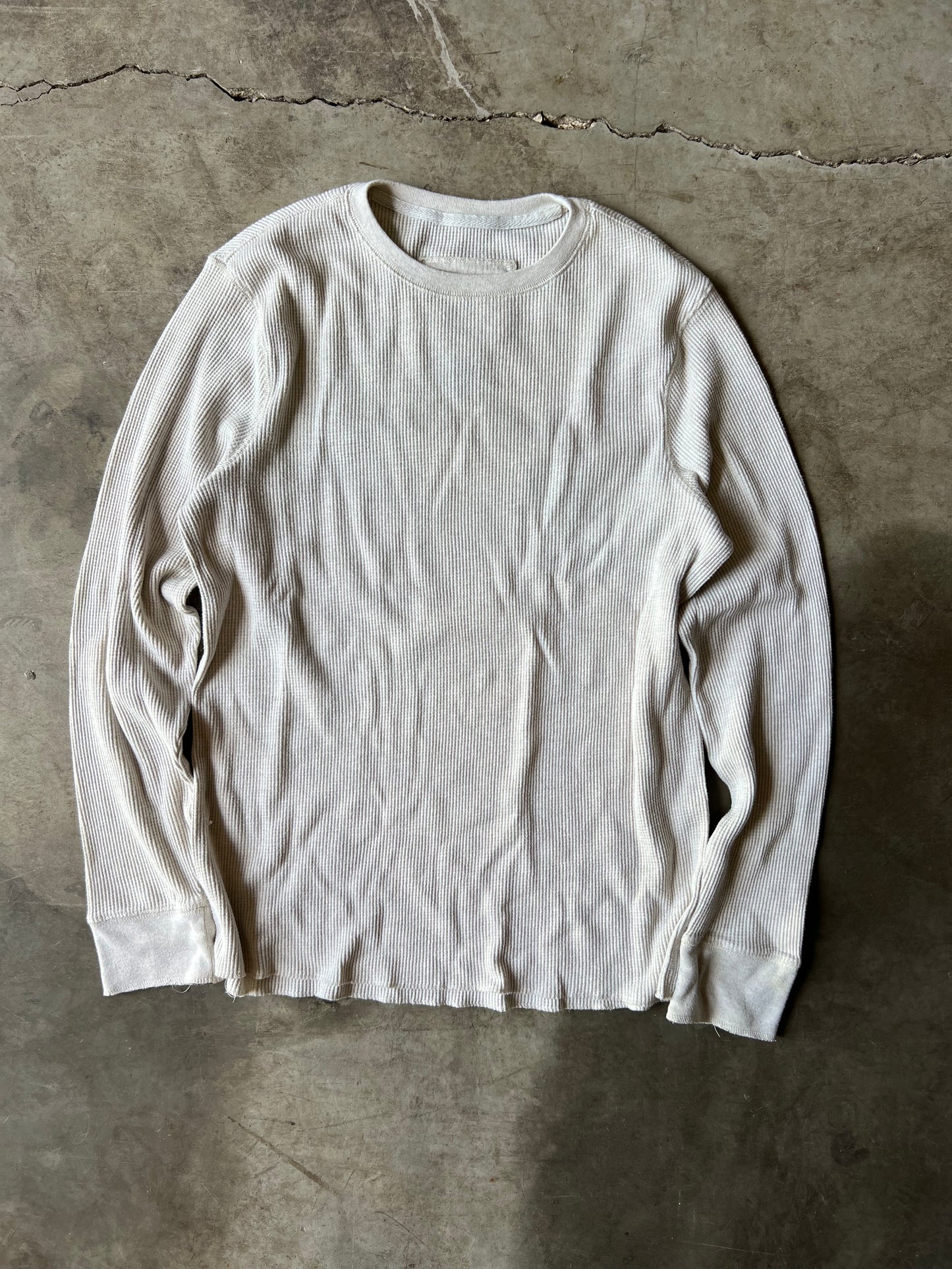 Vintage Thermal Long Sleeve Shirt - M