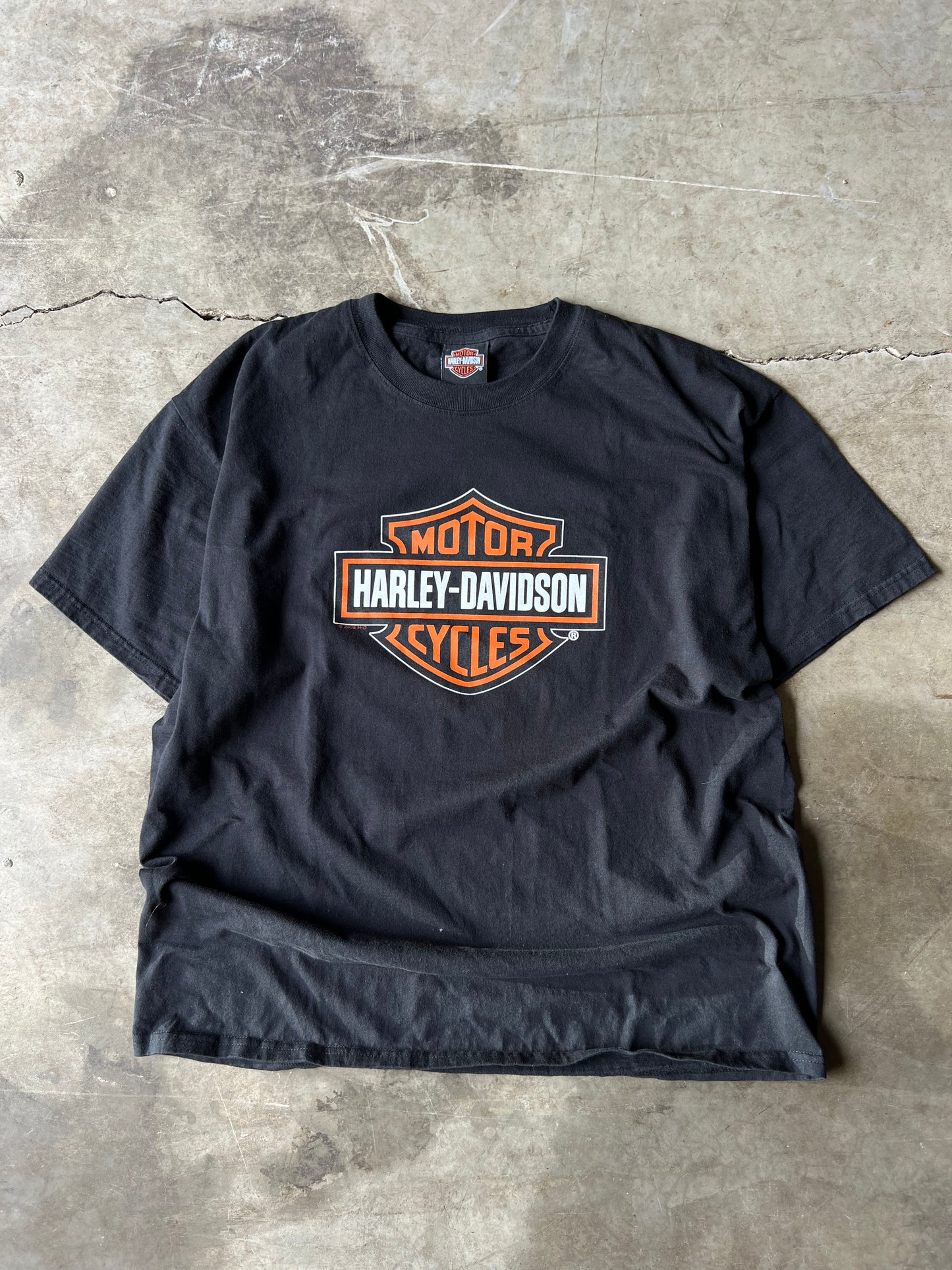 Vintage Harley Davidson Logo Tee - L