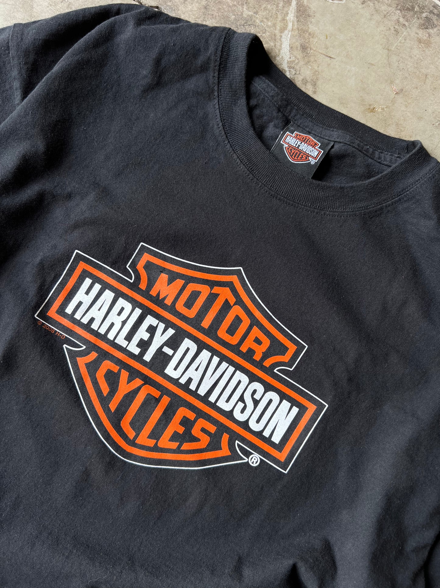 Vintage Harley Davidson Logo Tee - L